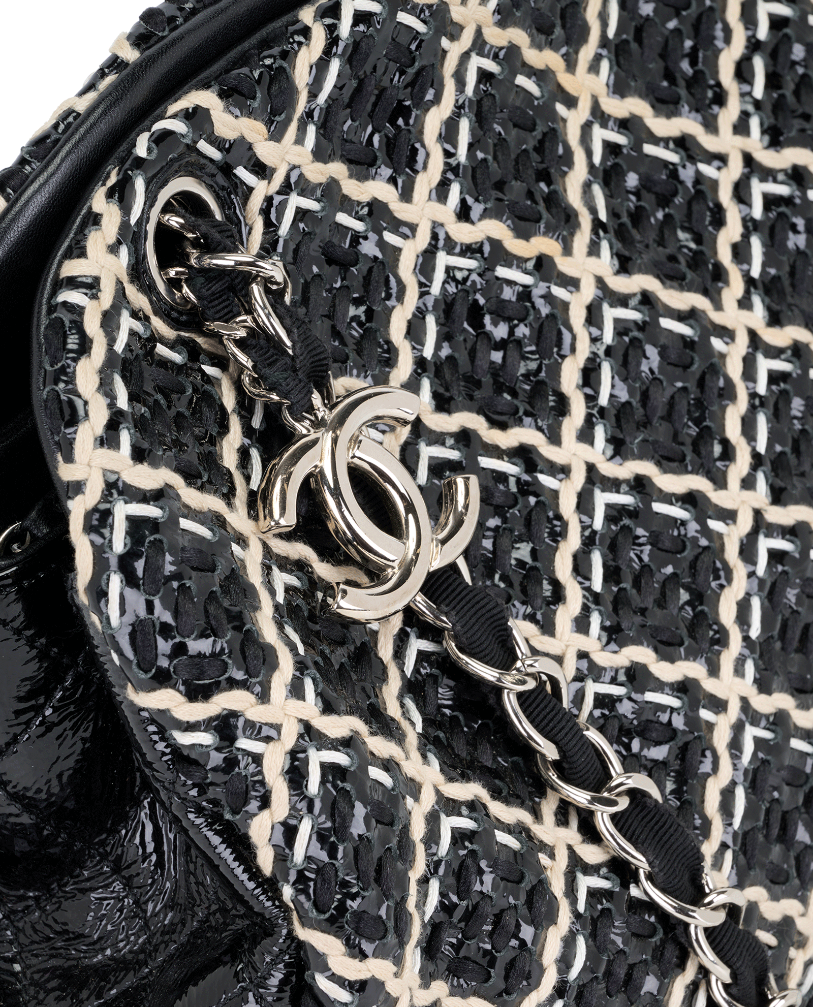 Just Mademoiselle Bowling Bag, &pound;1,900, Handbags, Black, Patent Leather, Other view